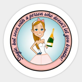 Bachelorette party seven Sticker